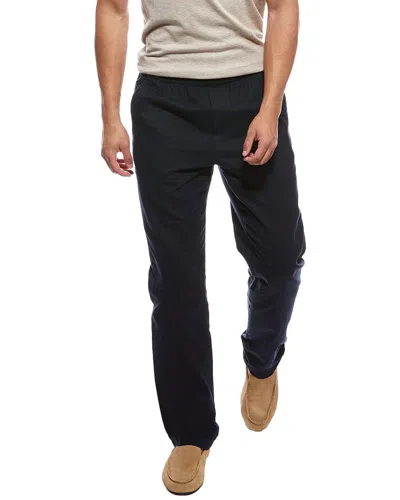 Vince Hemp Linen-blend Drawstring Pant In Black