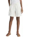 Vince Relaxed Hemp Drawstring Shorts In White