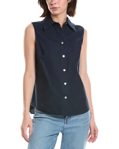 Vince Hemp Shirt In Blue