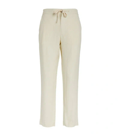 Vince Hemp Straight Trousers In Ivory