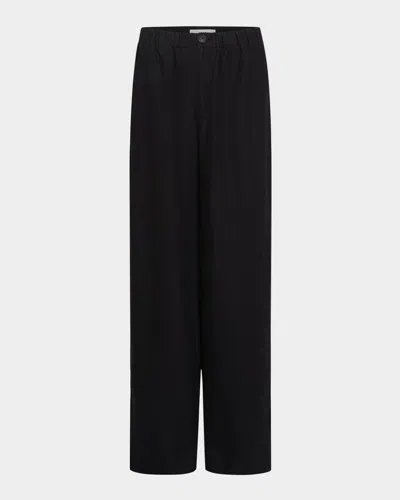 Vince Hemp Wide-leg Utility Pants In Dark Night