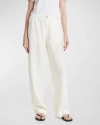 Vince Hemp Wide-leg Utility Pants In Off White