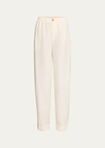 Vince Hemp Wide-leg Utility Pants In Grey