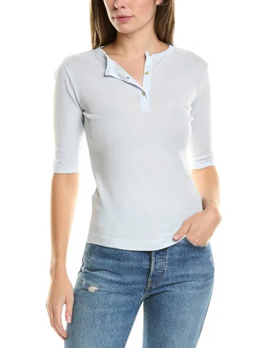 Vince Henley T-shirt In Blue