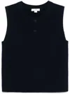 Vince Henley Vest In Black