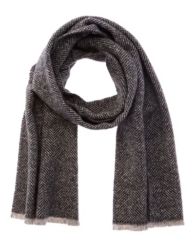 VINCE HERRINGBONE BOUCLE WOOL & ALPACA-BLEND SCARF