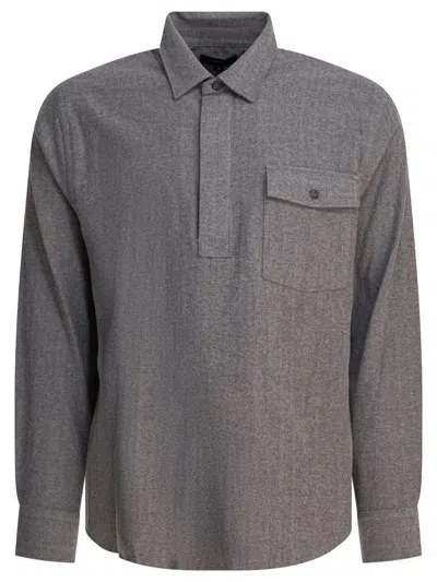 VINCE VINCE HERRINGBONE SHIRT