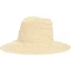Vince Herringbone Weave Panama Hat In White