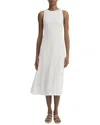 Vince High-neck Tank Dress In White