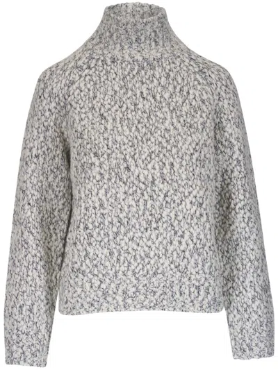 Vince High Neck Jumper In Neutrals