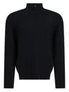 Vince High-neck Sweater In Black