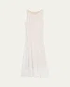 Vince High-neck Tank Dress In Neutral