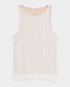 Vince High-neck Textured Shell