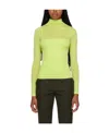 Vince Green Double Layer Long Sleeve T-shirt In Yellow