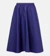Vince Pull-on Full Skirt In Blue
