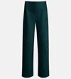 Vince Fluid High Waist Straight Leg Pants In Green