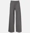 Vince High-rise Wide-leg Pants In Gray