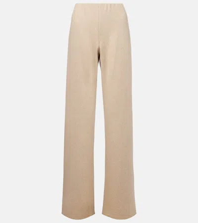Vince High-rise Wide-leg Pants In Neutral