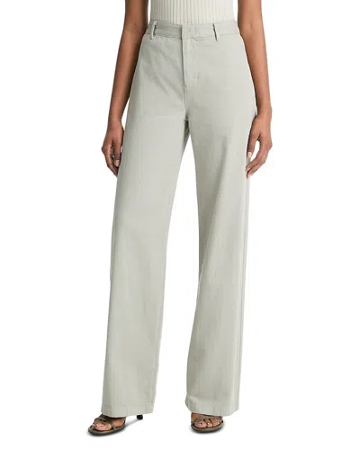 Vince High Rise Wide Leg Pants In Sage Mist