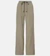 Vince High-rise Wide-leg Pants In Smoky Moss