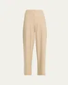 Vince High-rise Wool Trousers In Black