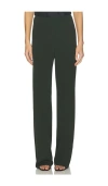 Vince High Waist Bias Pant In Green