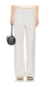 Vince High Waist Bias Pant In Ivory