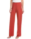 Vince High Waist Bias Pant In Red