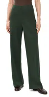 Vince High Waist Bias Pants Verde In Green