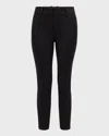 Vince High Rise Cigarette Pant In Black In Black
