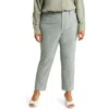 Vince High Waist Cigarette Pants In Light Slate