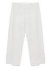 Vince High Waist Cotton Bias Pant In White