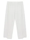Vince High Waist Cotton Bias Pant In White