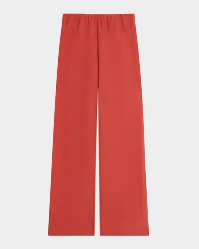 VINCE HIGH-WAIST COTTON BIAS PANTS