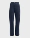 Vince High-waist Cotton Bias Pants In Coastal