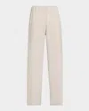 Vince High-waist Cotton Bias Pants In Salt Glass