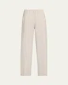 Vince High-waist Cotton Bias Pants In Salt Glass
