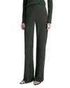 Vince High Waist Crepe Biased Pants In Black