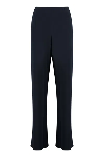 VINCE VINCE HIGH-WAIST CRÊPE TROUSERS