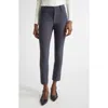 Vince High Waist Crop Cigarette Pants In Gray