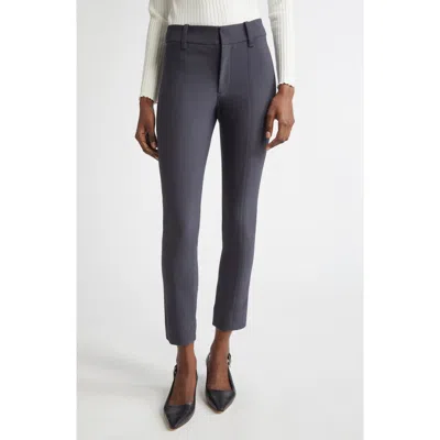 Vince High Waist Crop Cigarette Pants In Gray