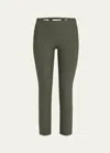 Vince High-waist Stitched-front Leggings In Night Pine