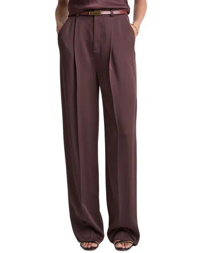 Vince High Waist Tailored Wool-blend Carrot Trouser In 203dkf-dk Fig