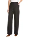 Vince High Waist Twill Wide Leg Pant In Black
