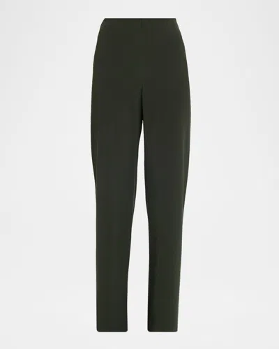 Vince High-waist Wide-leg Bias Pants In Green