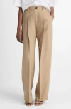 Vince High-waist Tailored Wide-leg Pants In Rye