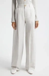Vince High Waist Wide Leg Pants In Salted Glass