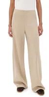 Vince High Waist Wool Blend Bias Pants Oatmeal In Neutral