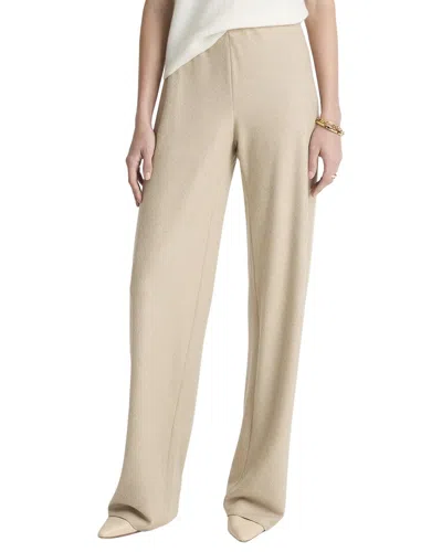 Vince High Waist Wool-blend Bias Pant In Neutral