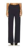 Vince High Waisted Bias Pant In Blue